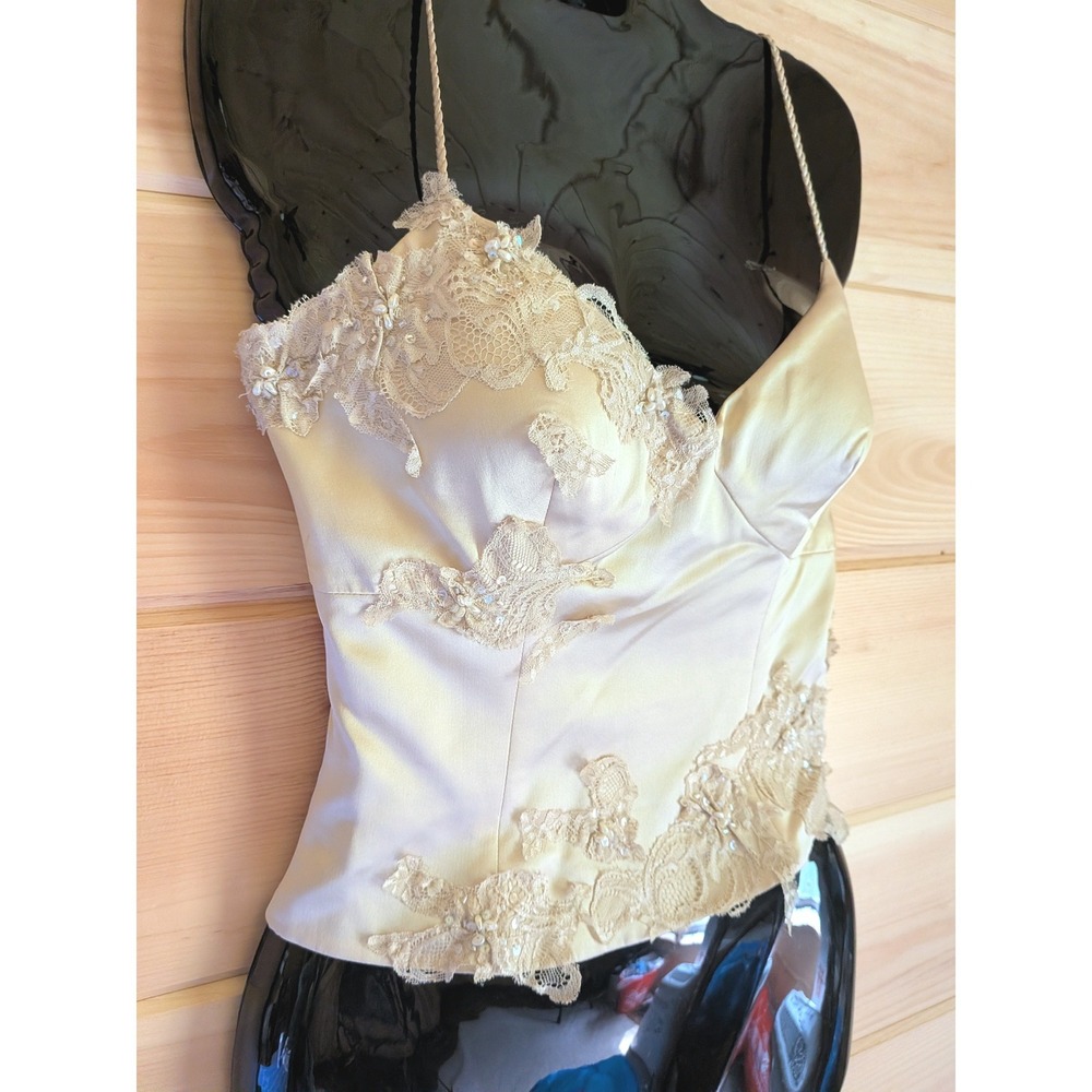 Cache Corset Top Vtg 2 Coquette Balletcore Regencycore Fairycore Glam Romantic